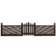 Gated Ornate Carmine Wooden Fence icon.png