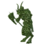 White Flowered Topiary Satyr Statue icon.png