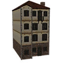 Stucco Four-Story Reversed Row Home icon.png