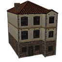 Stucco Three-Story Row Home icon.png